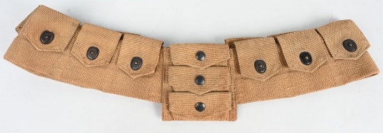 WWI M 1912 MILLS CAVALRY BANDOLIER DATED 1916 WW1
