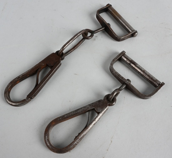 CIVIL WAR CAVALRY CARBINE SWIVEL HOOK LOT OF 2