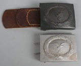 WWII NAZI GERMAN LUFTWAFFE BELT BUCKLE LOT OF 2
