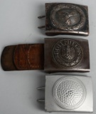 WWII NAZI GERMAN BELT BUCKLE LOT HEER LUFTWAFFE