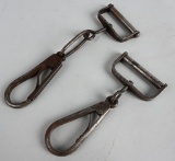 CIVIL WAR CAVALRY CARBINE SWIVEL HOOK LOT OF 2