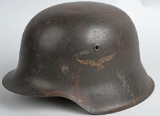 WWII NAZI GERMAN LUFTWAFFE M42 COMBAT HELMET WW2