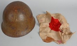 WWII JAPANESE TYPE 90 COMBAT HELMET W/ LINER WW2