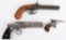 LOT (3) MID 19TH CENTURY HANDGUNS