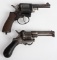 LOT OF (2) EUROPEAN ANTIQUE REVOLVERS