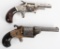 LOT OF (2) ANTIQUE AMERICAN REVOLVERS