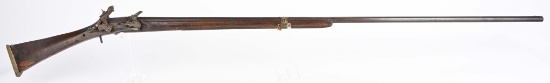 LONG BARREL MIDDLE EASTERN FLINTLOCK RIFLE