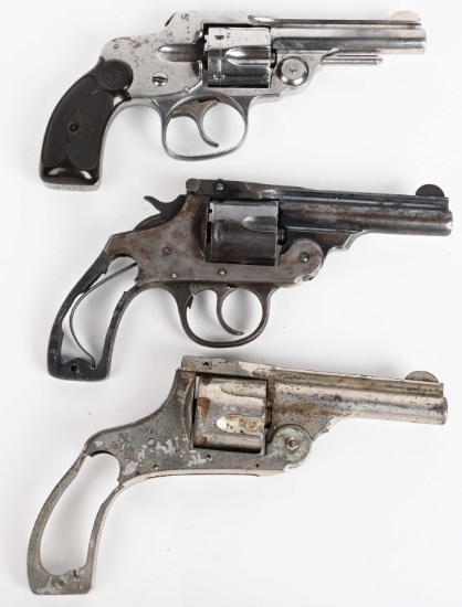 LOT (3) TOP BREAK REVOLVERS / PARTS.