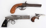 LOT (3) MID 19TH CENTURY HANDGUNS