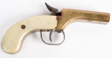 REPRODUCTION BRASS FRAMED DOUBLE MUFF PISTOL