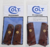 LOT OF (2) SETS NOS COLT 1911 COCOBOLO GRIPS