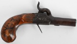 19TH CENTURY SINGLE SHOT BOOT PISTOL