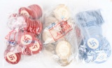 139 WWII NAZI POKER CHIPS WITH SWASTIKA