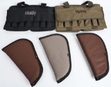 5 PISTOL CASES MIDWAY USA OLIVE DRAB + BLACK