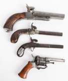 LOT (4) ANTIQUE PISTOLS