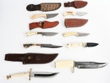 8 CUSTOM FIXED BLADE KNIVES