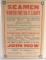 WW1 US NAVY RECRUITMENT POSTER AVIATION MECHANICS