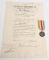 1873 ITALIAN MEDAL WAR OF LIBERATION w/ DOCUMENT