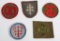 WWI US ARMY SHOULDER PATCH LOT OF 5 WW1