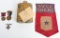 WW1 NAMED MARINE CORPS MEDAL GROUPING W/ FLAG WWI