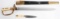 WWI GERMAN SENIOR FORESTRY CUTLASS W/ SIDE KNIFE