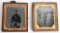 2- CIVIL WAR AMBROTYPES, OFFICER w/ SWORD