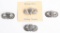 WWII US ARMY PARATROOPER JUMP WING LOT OF 4 WW2
