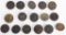 WW1 US ARMY ENLISTED COLLAR DISK LOT OF 16 WWI