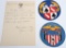 WWII US AIR CORPS LEATHER FLIGHT JACKET PATCH LOT