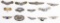 SILVER 2 INCH WINGS LOT & 1 1/2 INCH LOT WW2