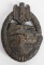 WWII NAZI GERMAN PANZER ASSAULT BADGE BRONZE WW2