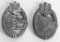 WW2 NAZI GERMAN PANZER ASSAULT BADGE IN SILVER LOT
