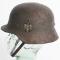 WWII NAZI GERMAN M35 SINGLE DECAL HELMET W LINER