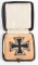 WWII NAZI GERMAN 1st CLASS IRON CROSS CASED WW2