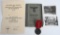 WWII NAZI GERMAN ID'ed GROUPING W/ WEHRPASS MEDAL