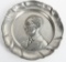 WWII NAZI GERMAN PEWTER PLAQUE OF DR. GOEBBELS