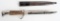 WWII GERMAN STAG HANDLE DOUBLE ENGRAVED BAYONET