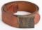 WWII NAZI SLAVE STATE SLOVAKIAN BELT & BUCKLE WW2