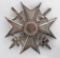 WWII NAZI SPANISH CROSS IN SILVER WITH SWORDS