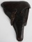 WWII NAZI GERMAN P08 LUGER PISTOL LEATHER HOLSTER