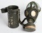 WWII NAZI GERMAN M30/38 GASMASK WITH STRAPS WW2