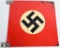 WWII NAZI GERMAN NSDAP METAL CAR PENNANT WW2