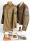 WWII US ARMY UNIFORM GROUPING W/ PAPERWORK WW2
