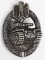 WWII NAZI PANZER ASSAULT BADGE IN SILVER H. AURICH