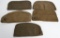 WW1 US ARMY LOT OF 5 OVERSEAS CAP LOT EM OFFICERS