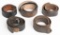 WWII NAZI GERMAN EM/NCO LEATHER BELT LOT OF 5 WW2