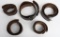 WWII NAZI GERMAN EM/NCO LEATHER BELT LOT OF 5 WW2