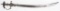 INDIAN TULWAR SWORD WITH SINGLE FULLERED BLADE