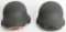REPRO WWII NAZI GERMAN M40 COMBAT HELMET LOT OF 2