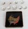 WWII IMPERIAL JAPANESE SAKE CUP LOT W/ TRAY WW2